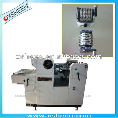 numbering heads, printing numbering and perforating machine